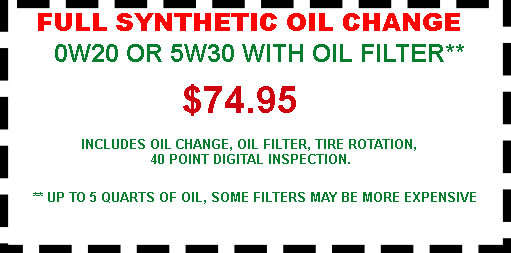 Oil CHange Special